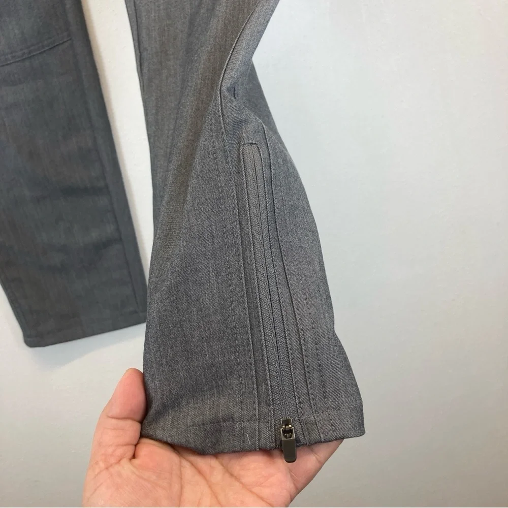 Figs Kanye Moto Scrub Pants Women’s S Graphite Gray Elastic Waist Pockets